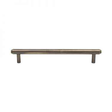 Click Here To Enlarge This Photo Of V4410 160-AT Heritage Brass Cabinet Pull Stepped Design 160mm ctc Antique Brass Finish