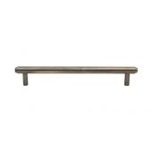 V4410 160-AT Heritage Brass Cabinet Pull Stepped Design 160mm ctc Antique Brass Finish