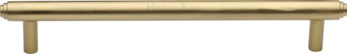Click Here To Enlarge This Photo Of V4410 160-SB Heritage Brass Cabinet Pull Stepped Design 160mm ctc Satin Brass Finish