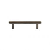 V4410 96-AT Heritage Brass Cabinet Pull Stepped Design 96mm ctc Antique Brass Finish