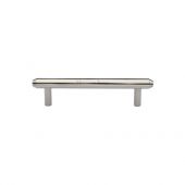 V4410 96-PNF Heritage Brass Cabinet Pull Stepped Design 96mm ctc Polished Nickel Finish