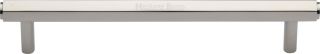 V4422 160-PNF Heritage Brass Cabinet Pull Hexagon Design 160mm ctc Polished Nickel Finish