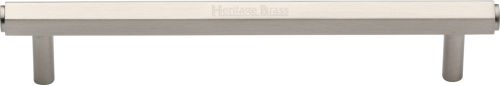 Click Here To Enlarge This Photo Of V4422 160-SN Heritage Brass Cabinet Pull Hexagon Design 160mm ctc Satin Nickel Finish