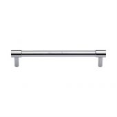 V4434 128-PC Heritage Brass Cabinet Pull Phoenix Design 128mm ctc Polished Chrome Finish
