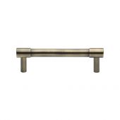 V4434 96-AT Heritage Brass Cabinet Pull Phoenix Design 96mm ctc Antique Brass Finish