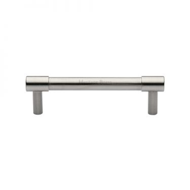 Click Here To Enlarge This Photo Of V4434 96-SN Heritage Brass Cabinet Pull Phoenix Design 96mm ctc Satin Nickel Finish