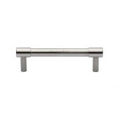 V4434 96-SN Heritage Brass Cabinet Pull Phoenix Design 96mm ctc Satin Nickel Finish
