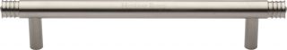 V4446 128-SN Heritage Brass Cabinet Pull Contour Design 128mm ctc Satin Nickel Finish