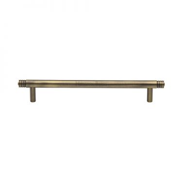Click Here To Enlarge This Photo Of V4446 160-AT Heritage Brass Cabinet Pull Contour Design 160mm ctc Antique Brass Finish