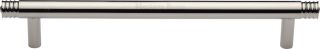 V4446 160-PNF Heritage Brass Cabinet Pull Contour Design 160mm ctc Polished Nickel Finish