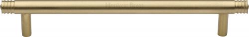 Click Here To Enlarge This Photo Of V4446 160-SB Heritage Brass Cabinet Pull Contour Design 160mm ctc Satin Brass Finish