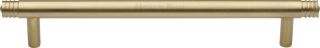 V4446 160-SB Heritage Brass Cabinet Pull Contour Design 160mm ctc Satin Brass Finish