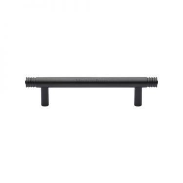 Click Here To Enlarge This Photo Of V4446 96-MB Heritage Brass Cabinet Pull Contour Design 96mm ctc Matt Bronze Finish