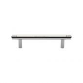 V4446 96-PNF Heritage Brass Cabinet Pull Contour Design 96mm ctc Polished Nickel Finish