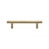 V4446 96-SB Heritage Brass Cabinet Pull Contour Design 96mm ctc Satin Brass Finish