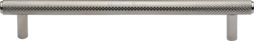 Click Here To Enlarge This Photo Of V4458 160-PNF Heritage Brass Cabinet Pull Complete Knurl Design 160mm ctc Polished Nickel Finish