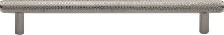 V4458 160-SN Heritage Brass Cabinet Pull Complete Knurl Design 160mm ctc Satin Nickel Finish