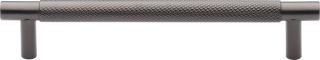 V4461 128-MB Heritage Brass Cabinet Pull Partial Knurl Design 128mm ctc Matt Bronze Finish