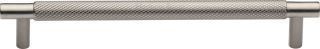 V4461 160-SN Heritage Brass Cabinet Pull Partial Knurl Design 160mm ctc Satin Nickel Finish