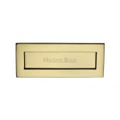 V850 254.101-PB Heritage Brass Letterplate 10" x 4" Polished Brass Finish