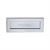 V850 254.101-PC Heritage Brass Letterplate 10" x 4" Polished Chrome Finish