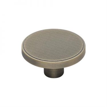 Click Here To Enlarge This Photo Of VF387 50-DB M.Marcus Brooklyn Cabinet Knob 50mm Distressed Brass Finish