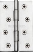 PR88-405-SC Heritage Brass Hinge Brass with Phosphor Washers 4" x 2 ⅝" Satin Chrome Finish