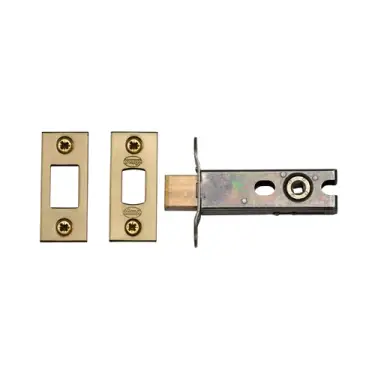 Click Here To Enlarge This Photo Of YKBDB3N-SB M.Marcus York Architectural Tubular Bathroom Deadbolt 3" Satin Brass Finish