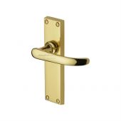 PR905-PB M.Marcus Project Hardware Door Handle Lever Latch Avon Design Polished Brass Finish