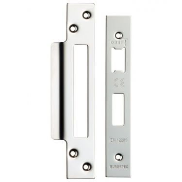 Click Here To Enlarge This Photo Of FSF5004BSS Carlisle Brass Eurospec Easi-T Polished Stainless Steel Forend Strike & Fixing Pack to Suit Architectural Sashlocks &lpar;BAS&sol;ESS&sol;LSS&rpar;