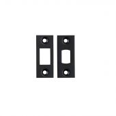 FSF5010MB Carlisle Brass Eurospec Easi-T Matt Black Forend Strike & Fixing Pack to Suit Heavy Duty Tubular Deadbolts &lpar;TLD&rpar;