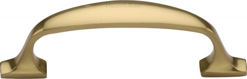Click Here To Enlarge This Photo Of C7213 76-PB Heritage Brass Cabinet Pull Durham Design 76mm ctc Polished Brass Finish