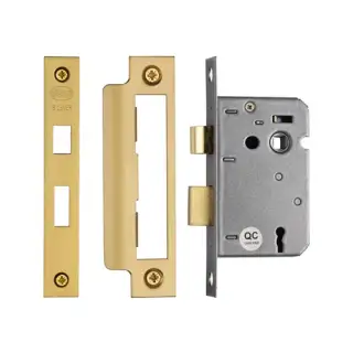 YKSL32N-SB M.Marcus York 3 Lever Sashlock 2 ½" Satin Brass Finish