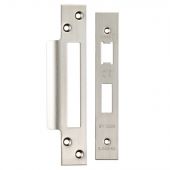 FSF5004SSS Carlisle Brass Eurospec Easi-T Satin Stainless Steel Forend Strike & Fixing Pack to Suit Architectural Sashlocks &lpar;BAS&sol;ESS&sol;LSS&rpar;