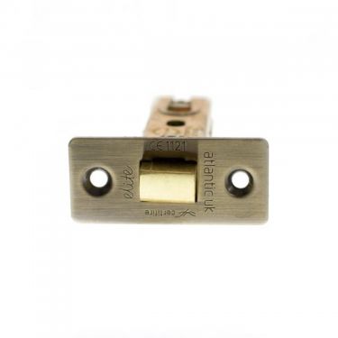 Click Here To Enlarge This Photo Of Atlantic - ALCE3AB Fire Rated CE Bolt Through Tubular Mortice Latch 3" - Antique Brass