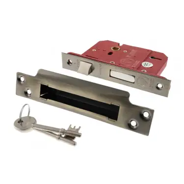 Click Here To Enlarge This Photo Of Atlantic - ALKSASH5LK25AB British Standard 5 Lever Key Sashlock 2&period;5" - Antique Brass