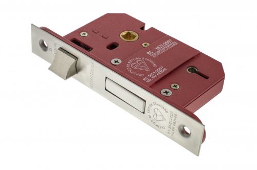 Click Here To Enlarge This Photo Of Atlantic - ALKSASH5LK25SC British Standard 5 Lever Key Mortice Sashlock 2.5" - Satin Chrome