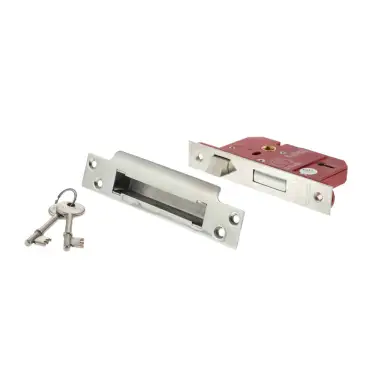 Click Here To Enlarge This Photo Of Atlantic - ALKSASH5LK3PC British Standard 5 Lever Key Sashlock 3" - Polished Chrome