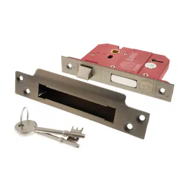 Click Here To Enlarge This Photo Of Atlantic - ALKSASH5LK3UB British Standard 5 Lever Key Sashlock 3" - Urban Bronze