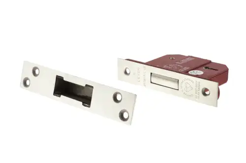 Click Here To Enlarge This Photo Of Atlantic - ALKDEAD5LK3SC British Standard 5 Lever Key Deadlock 3" - Satin Chrome
