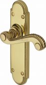 R760-PB Heritage Brass Door Handle Lever Latch Adam Design Polished Brass Finish