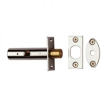 Click Here To Enlarge This Photo Of RB7-PNF Heritage Brass Rack Bolt without Turn Polished Nickel Finish