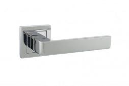 Atlantic - S40SPC STATUS 'Montana' Designer Lever on S4 Square Rose - Polished Chrome
