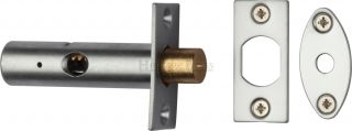 RB7-SC Heritage Brass Rack Bolt without Turn Satin Chrome Finish