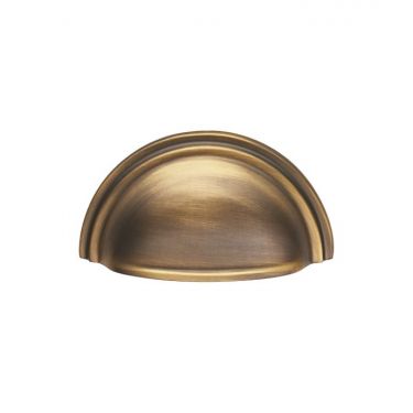 Click Here To Enlarge This Photo Of C47AB - Carlisle Brass Fingertip Design Victorian Cup Pull 76mm Antique Brass
