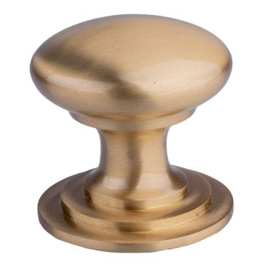 Click Here To Enlarge This Photo Of M47ASB - Carlisle Brass Fingertip Design Victorian Knob 25mm Satin Brass