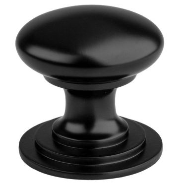 Click Here To Enlarge This Photo Of M47BMB - Carlisle Brass Fingertip Design Victorian Knob 32mm Matt Black