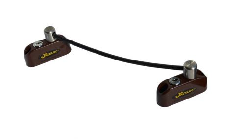 Click Here To Enlarge This Photo Of JACKLOC Pro-5 Duo Lockable Double Bullet Window Restrictor Brown