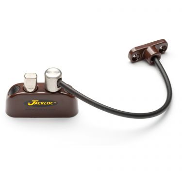 Click Here To Enlarge This Photo Of JACKLOC Pro-Twist Push & Turn Cable Window Lock Brown