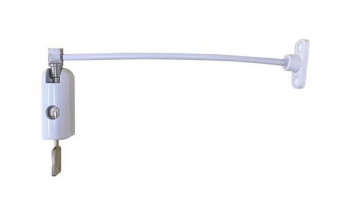 Click Here To Enlarge This Photo Of JACKLOC PRO-2 White Lockable Window Restrictor - Trade Pack of 20
